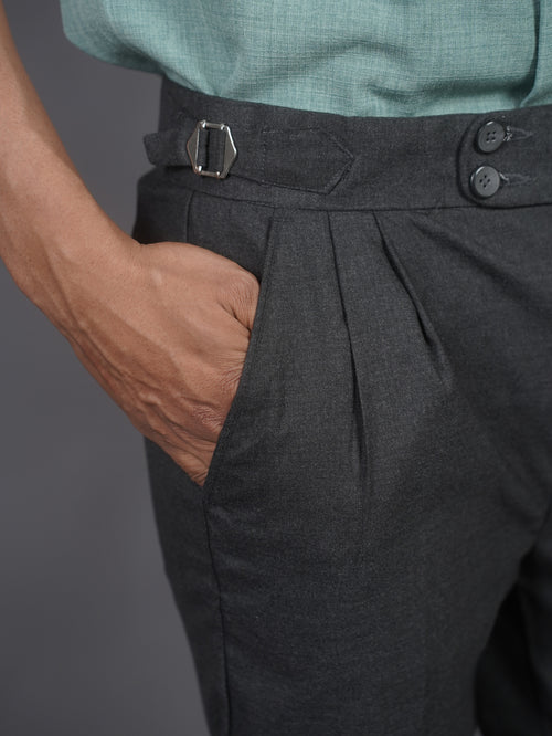 Charcoal Grey Gurkha Pant