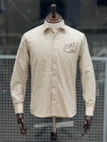Restro bar Embroidery Cream Shirt