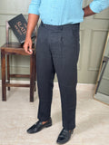 Charcoal Black Linen Trouser