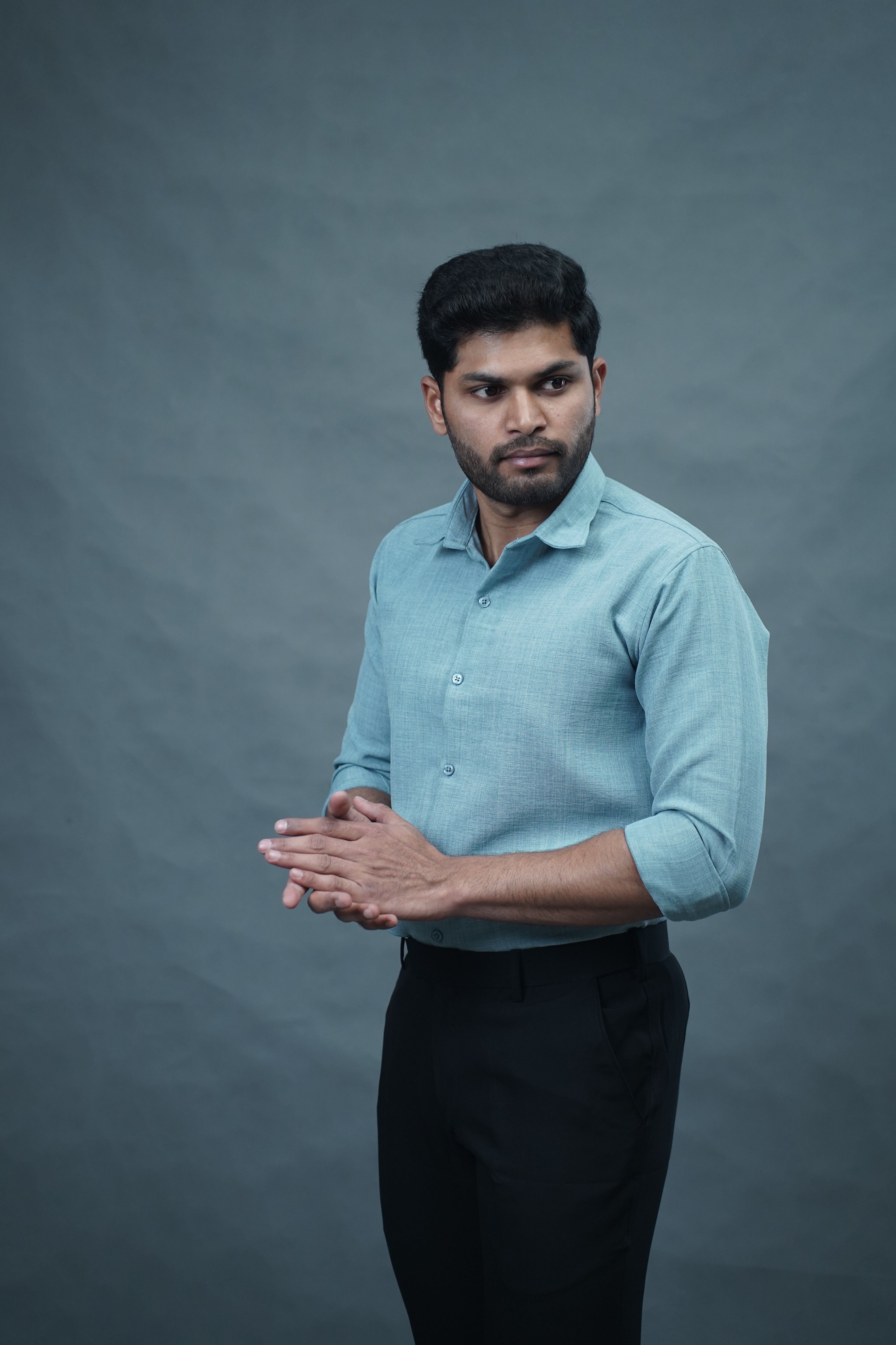 Linen Blended Shirt - Pista Green